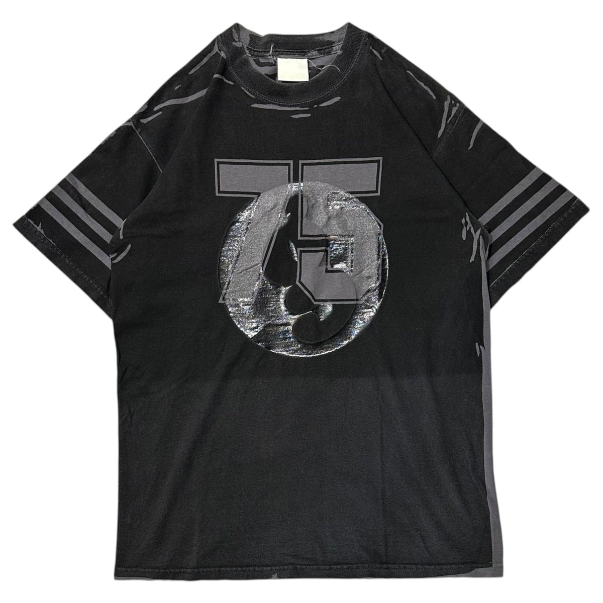 GOODENOUGH Hand-printed Rubber Print Football T-Shirt