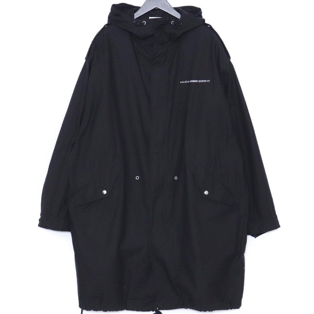 GIVENCHY 20AW ATLANTIS Mod Coat Black Size 48