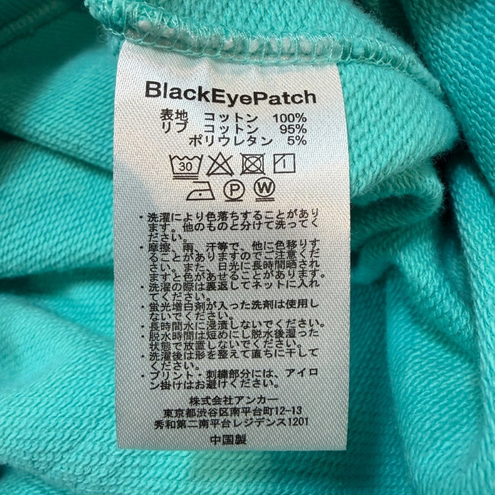 THE BLACK EYE PATCH HWC Label Pullover Mint Green Size XS