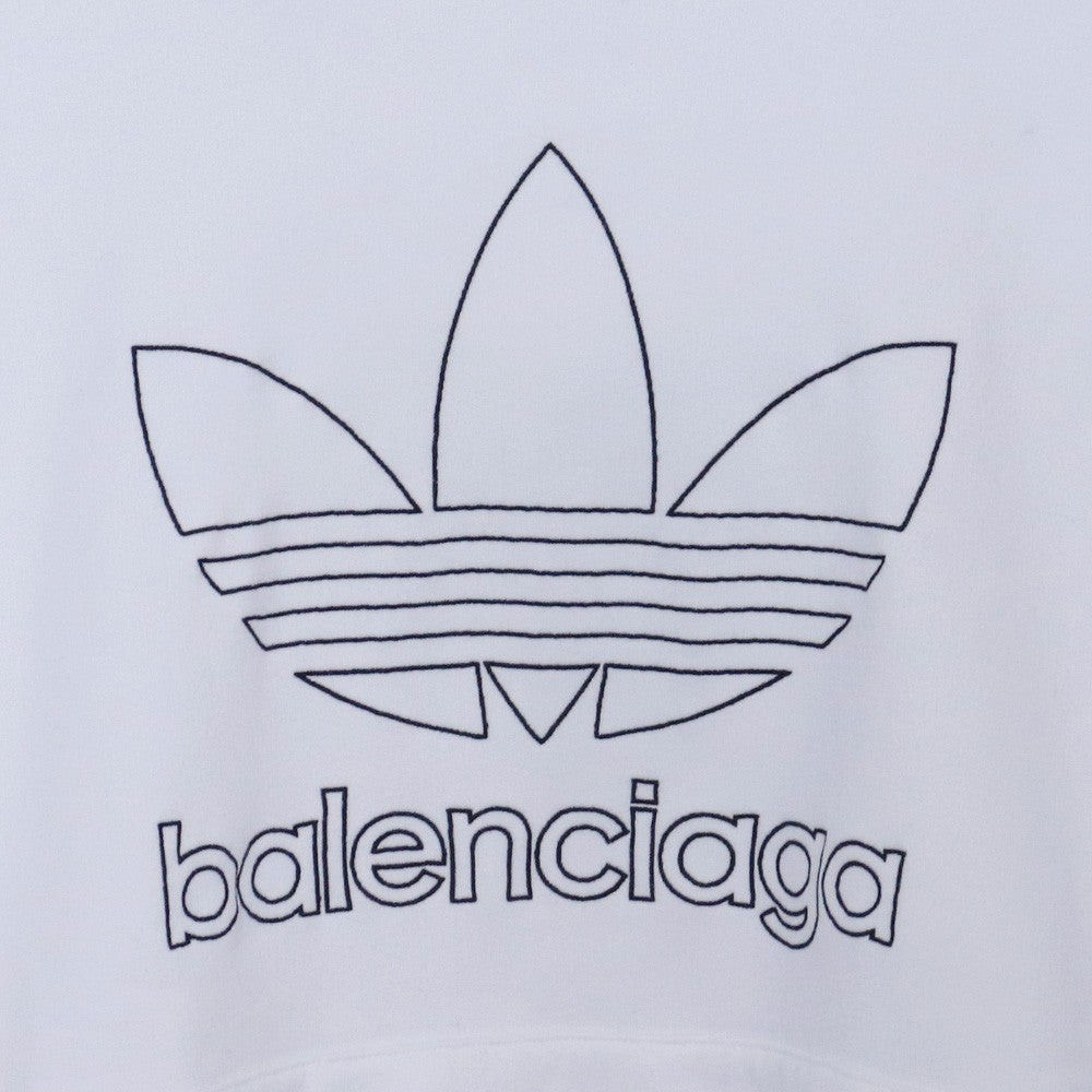BALENCIAGA × ADIDAS 23SS Large Fit Hoodie White Size 2