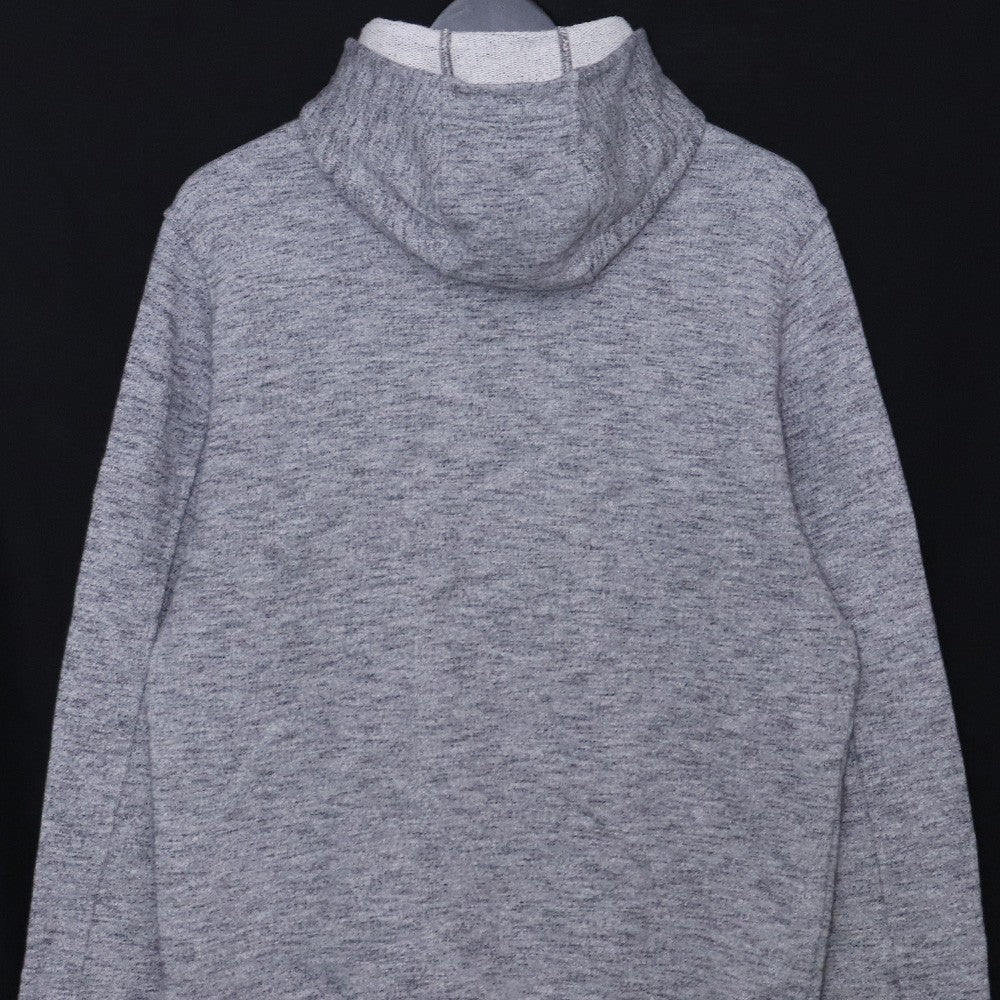 STONE ISLAND Logo Patch Zip Hoodie Gray Size M