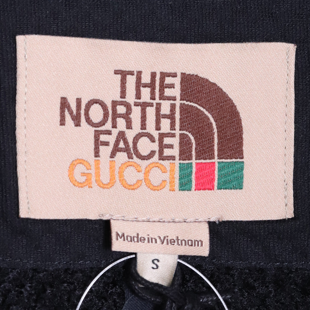 Gucci x The North Face Half-Zip Fleece Hoodie Black Size S