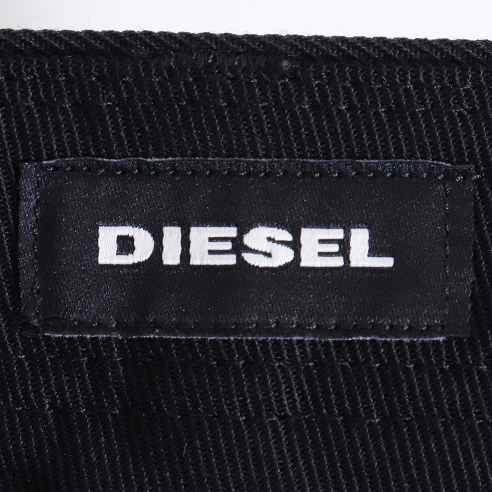 DIESEL Cool Wool Adjustable Belt Cargo Pants Black Size 30