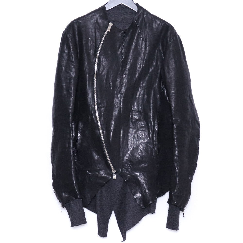 INCARNATION VITELLO SPALE CALF Leather Jacket Black Size M