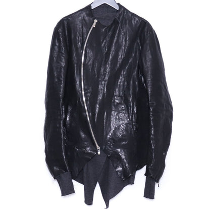 INCARNATION VITELLO SPALE CALF Leather Jacket Black Size M