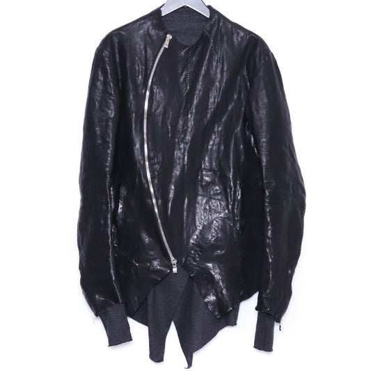 INCARNATION VITELLO SPALE CALF Leather Jacket Black Size M
