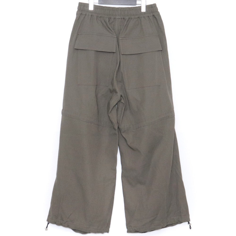 A.F Artefact STRING-SQUEEZING WIDE PANTS Khaki Size 2