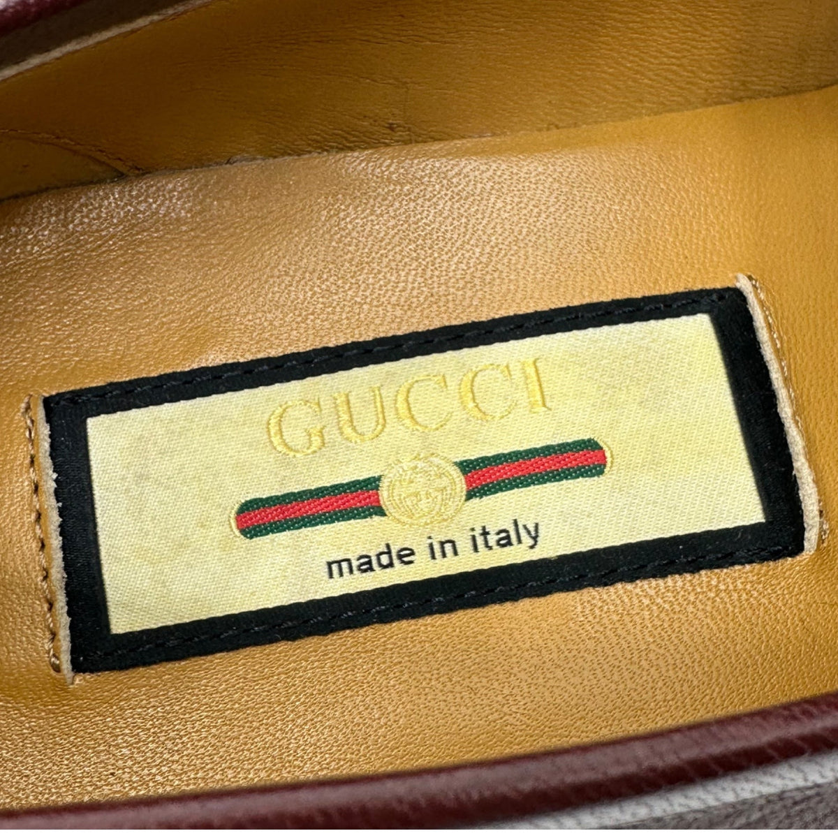 GUCCI Horsebit Sherry Line Loafer Size 35