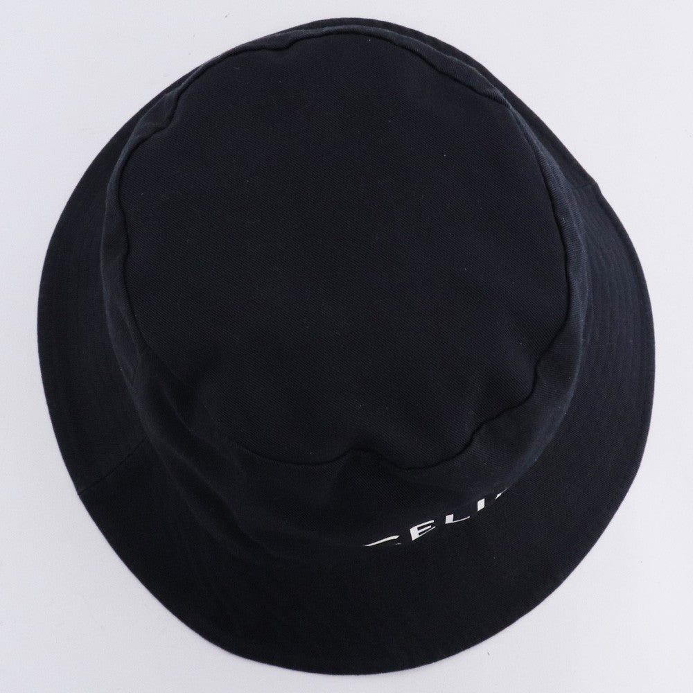 CELINE Logo Bucket Hat Navy Size L