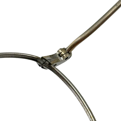 SAVILE ROW 1970s 14KT Metal Frame Vintage Glasses Silver
