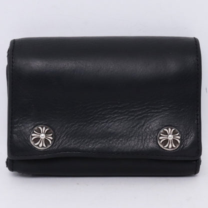 CHROME HEARTS 3-Fold Cemetery Cross Patch Wallet Size F