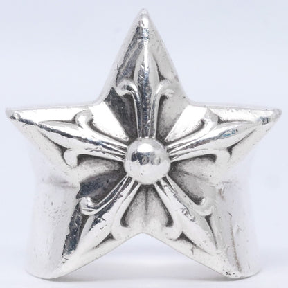 CHROME HEARTS Large Star Ring Silver Size ONE SIZE