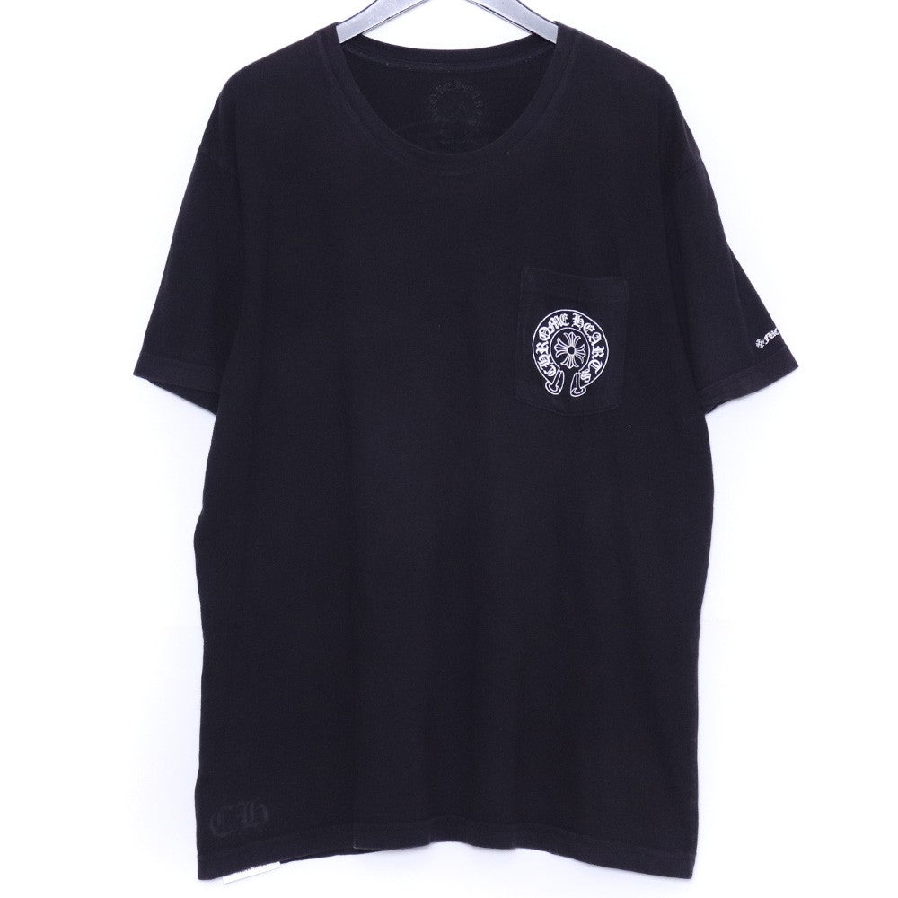 Chrome Hearts Horseshoe Pocket T-Shirt Black Size XL