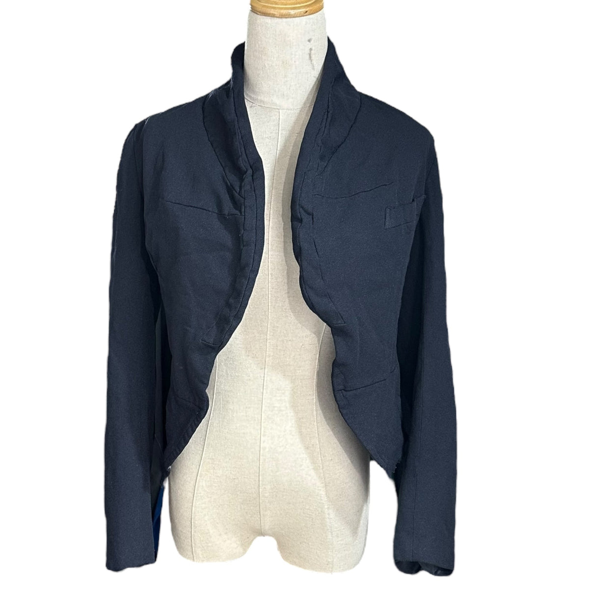 COMME des GARCONS 04SS Frizzy Polyester Jacket Navy Size S