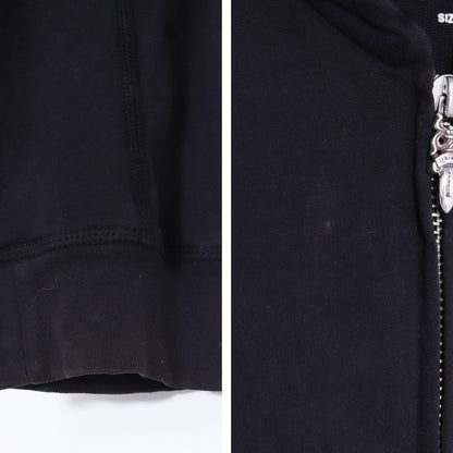 CHROME HEARTS Old CH Plus Dagger Zip Hoodie Black Size L