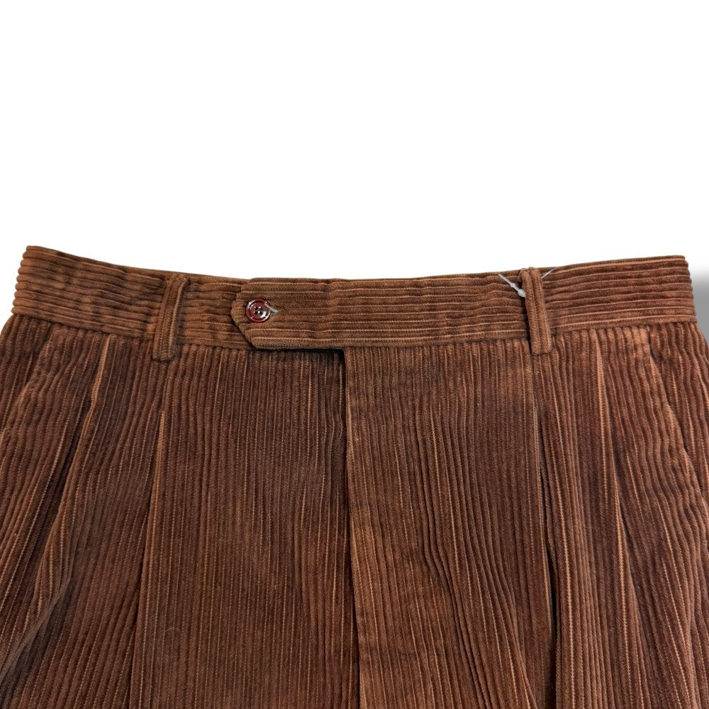 GUCCI 21SS Corduroy Wide Tapered Pants Brown Size 48