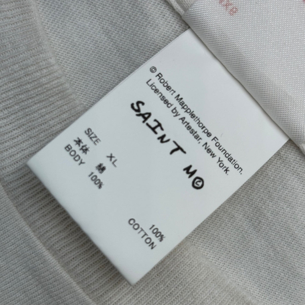 SAINT MICHAEL 25SS Mapplethorpe Collab T-Shirt White Size XL