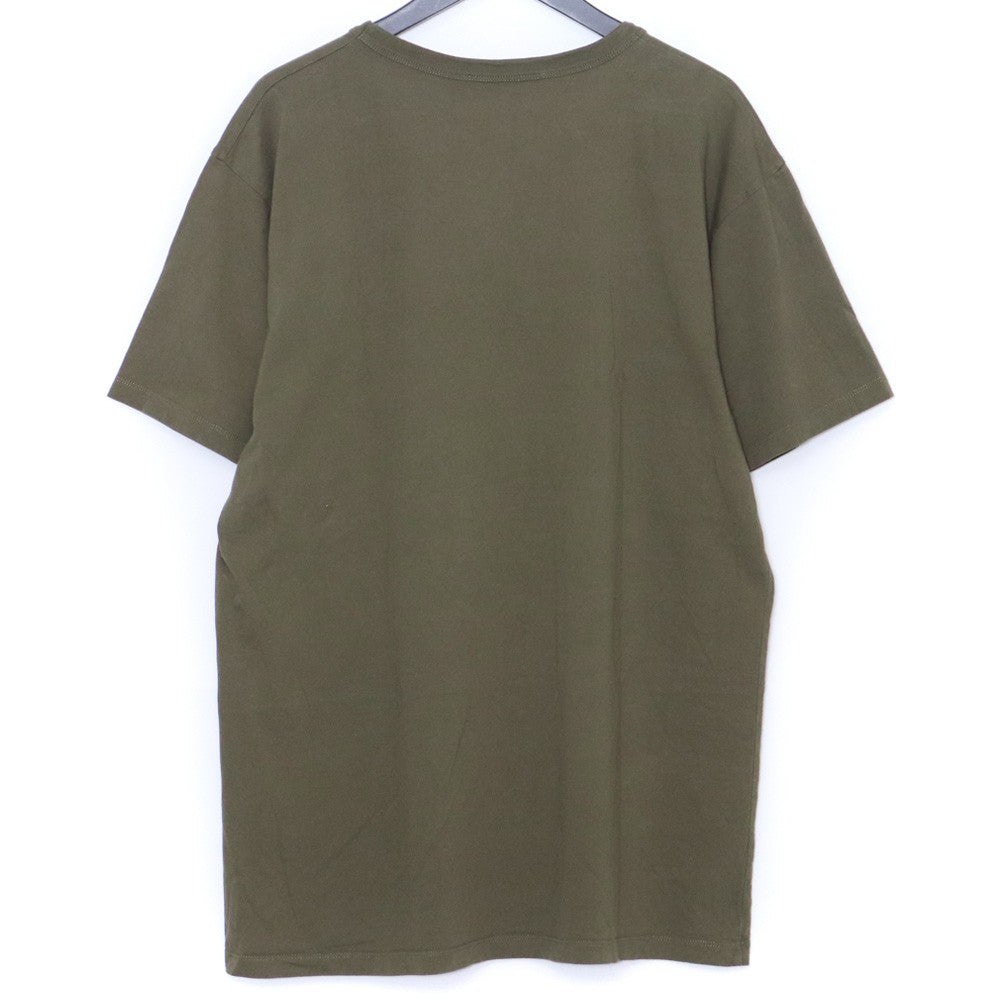 MAISON KITSUNE Double Fox Head Patch T-Shirt Olive Size XXL