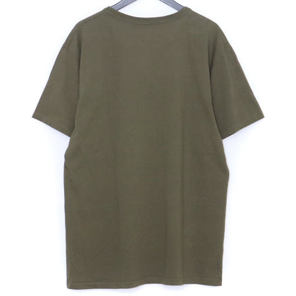 MAISON KITSUNE Double Fox Head Patch T-Shirt Olive Size XXL