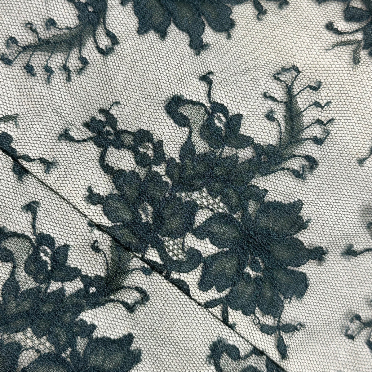 COMME des GARCONS 98SS Floral Lace S/S Shirt Green Size M