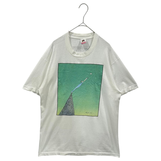 VINTAGE 90s Richard Stine "Man Reaching For Tee White Size L