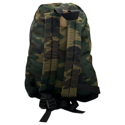Herve Chapelier Camouflage Nylon Daypack Khaki Backpack