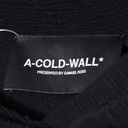 A COLD WALL Textured Concealed Zip Hoodie Black Size XL