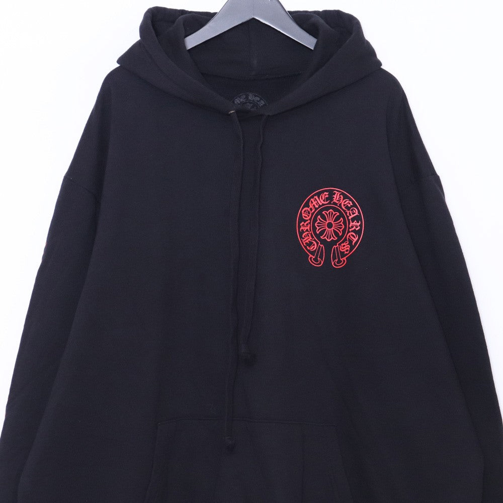 CHROME HEARTS Online Exclusive Hoodie Black/Red Size XXL