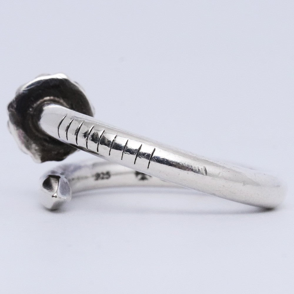 CHROME HEARTS NAIL CROSS BALL RING Silver Ring Size ONE SIZE