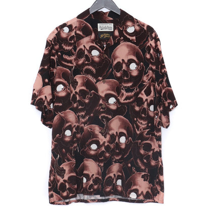 WACKO MARIA 56 TATTOO HAWAIIAN SHIRT Brown Size L