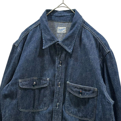 TENDERLOIN Indigo Denim Long Sleeve Work Shirt Size S