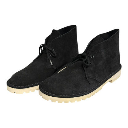 Clarks DESERT TROOPER Suede Desert Boots Black Size 8 1/2
