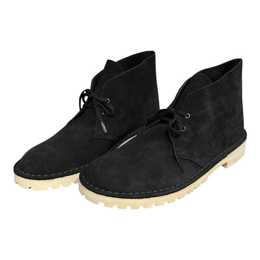 Clarks DESERT TROOPER Suede Desert Boots Black Size 8 1/2