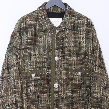 READYMADE 21AW Khaki Tweed Shirt Jacket Size 1