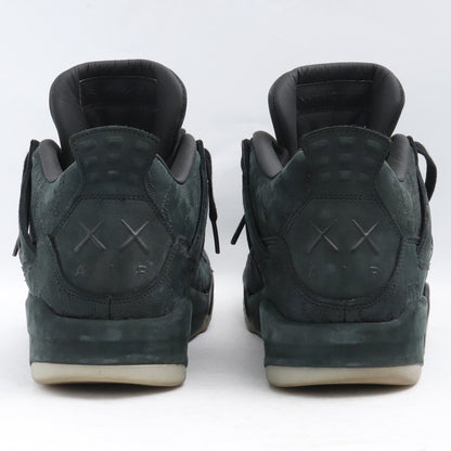 NIKE x KAWS Air Jordan 4 Retro Black Sneakers Size 28.5cm