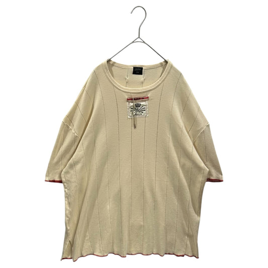 Jean Paul GAULTIER HOMME 90s Red Stripe T-Shirt Size 48