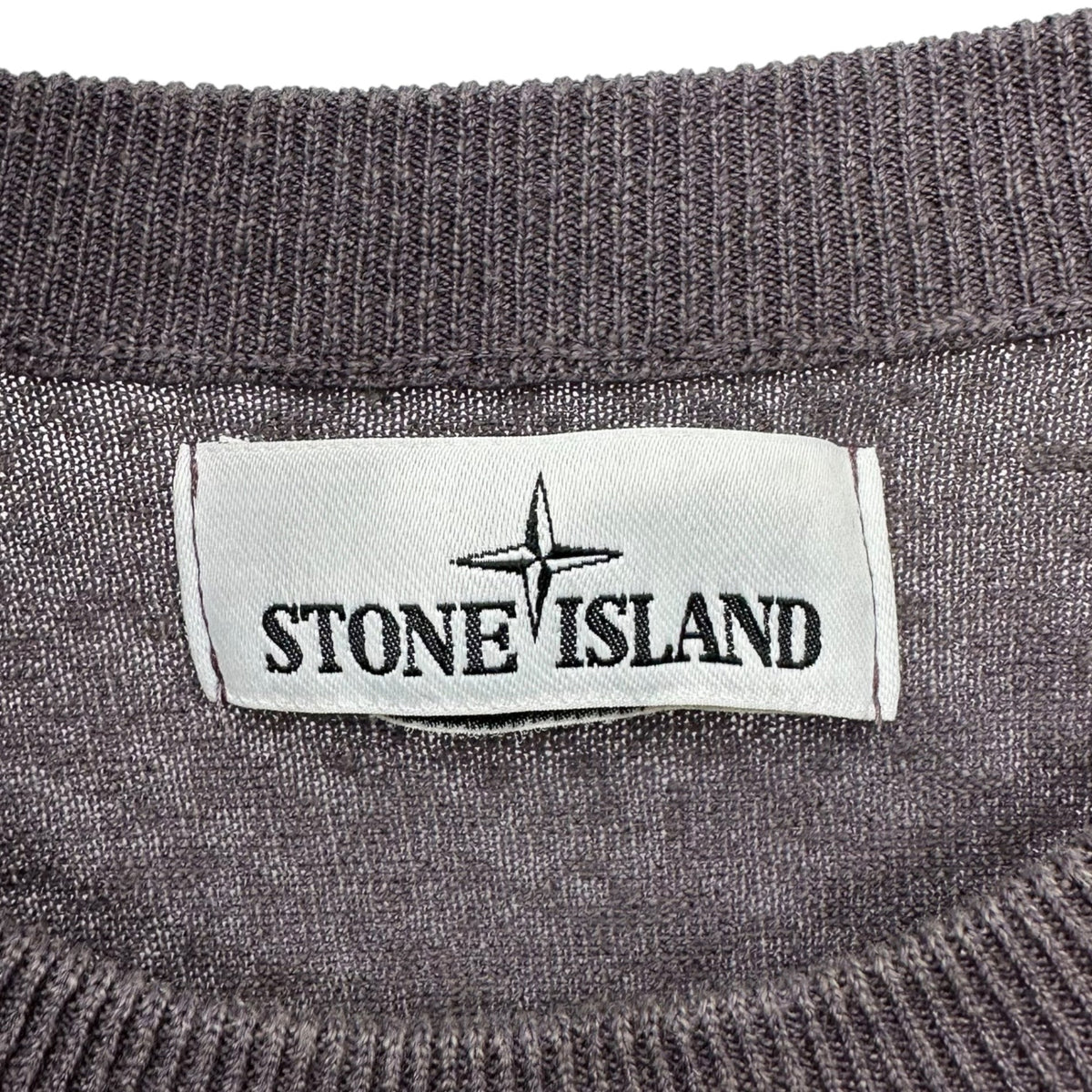 STONE ISLAND 19SS Linen Sleeve Line Crew Knit T-Shirt Size L