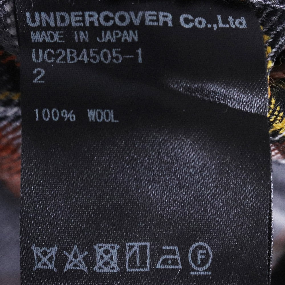 UNDERCOVER Zip Design Check Pants Gray Size 2