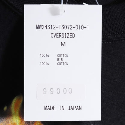MASTERMIND JAPAN 24SS Fire Print T-Shirt Black Size M