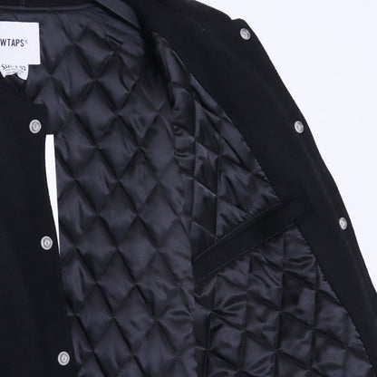 WTAPS New Year's Limited Melton Varsity Jacket Black Size 03