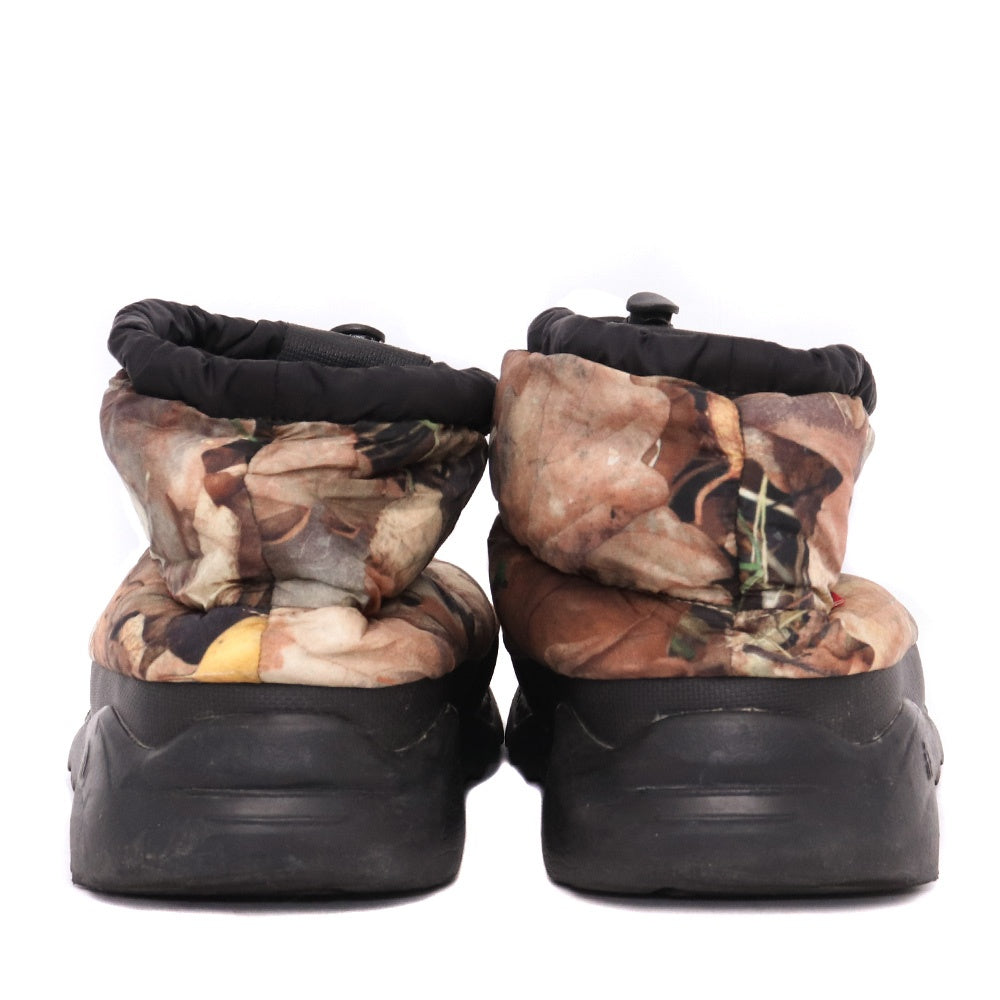 Supreme x TNF 16AW Nuptse Bootie Leaf Camo Boots Size 26cm