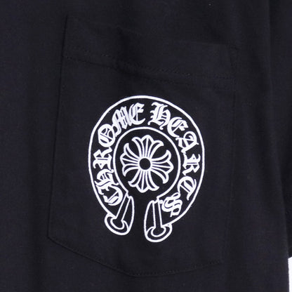 CHROME HEARTS Horseshoe Logo Pocket T-Shirt Black Size S