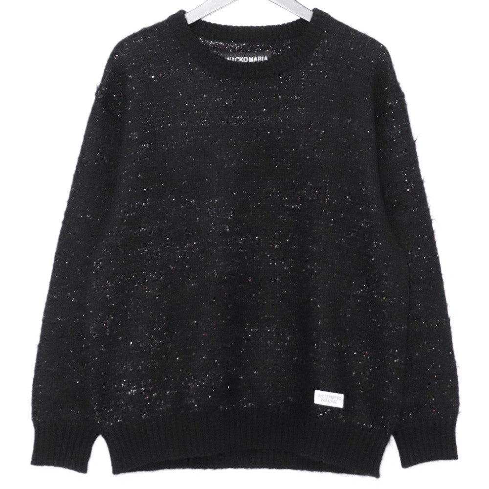 WACKO MARIA Glitter Mohair Knit Sweater Black Size S