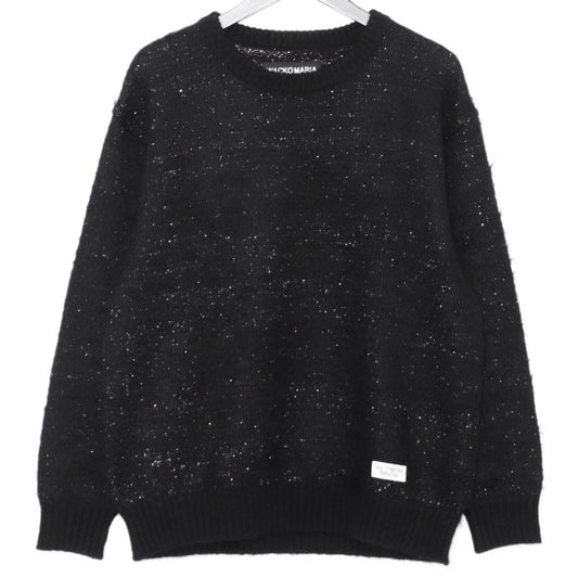 WACKO MARIA Glitter Mohair Knit Sweater Black Size S