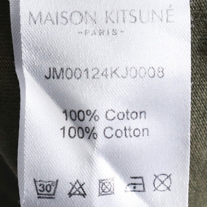 MAISON KITSUNE Double Fox Head Patch T-Shirt Olive Size XXL