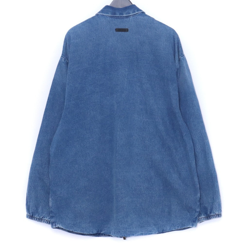 ESSENTIALS 24SS Denim Overshirt Indigo Jacket Size XS