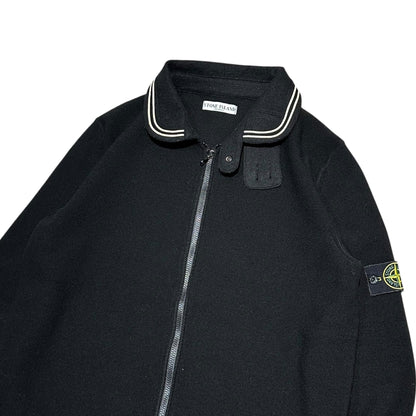 STONE ISLAND 06AW Archive Zip-Up Knit Jacket Black