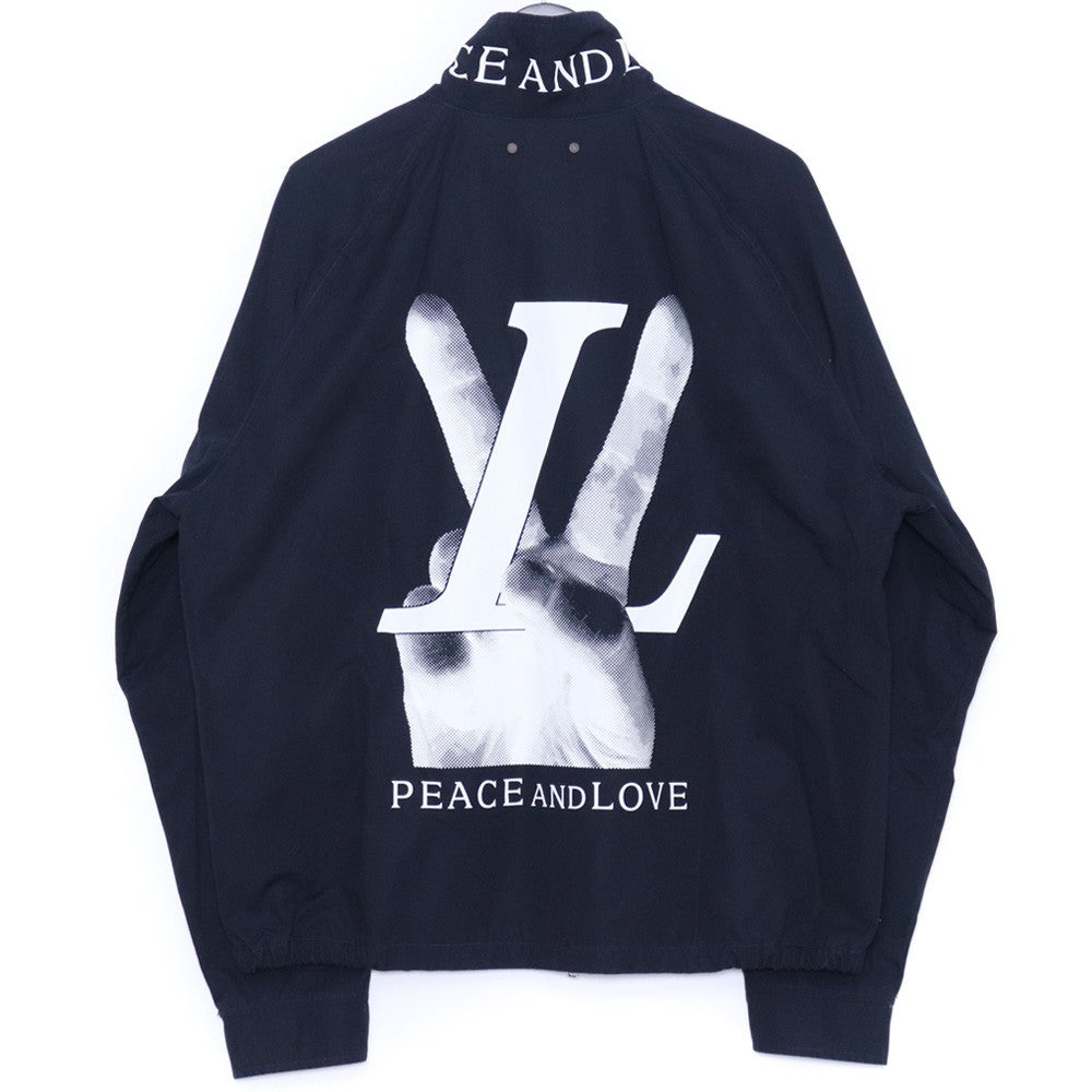 LOUIS VUITTON 18AW Peace & Love Jacket Navy Size 56