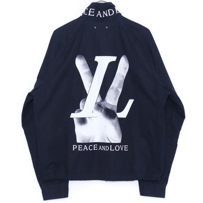 LOUIS VUITTON 18AW Peace & Love Jacket Navy Size 56