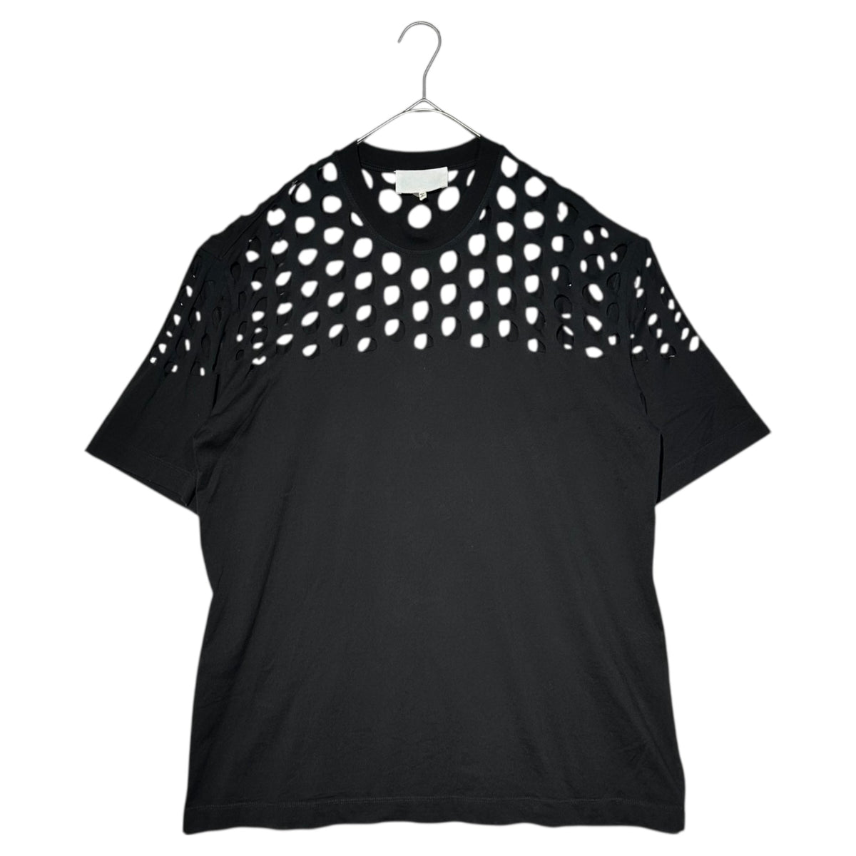 MAISON MARGIELA 20SS Holes Oversize T-Shirt Black Size XS